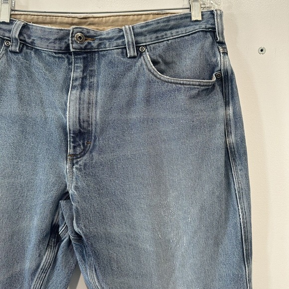 Duluth Trading Flex Ballroom Denim Jeans Men's 40x28 Relaxed Fit Light Wash - Picture 2 of 13